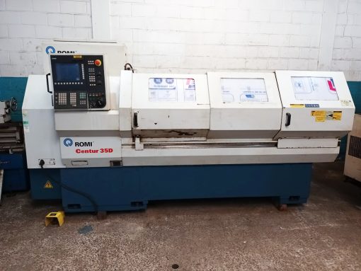 Torno CNC Romi Centur 35D x 1500mm Ano 2008 Siemens